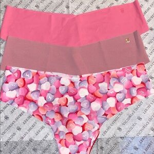 PINK Victoria's Secret Sweetheart Sexy Illusion No Show Thongs